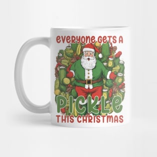 Pickle Lover Gift, Pickle Santa Gift, Christmas Pickle Gift Mug